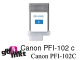 Compatible inkt cartridge PFI-102 c voor Canon, van Go4inkt