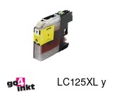 Compatible inkt cartridge LC-125XL y, LC125XL y voor Brother, van Go4inkt (LC121-LC123-LC127)