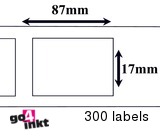 Brother compatible labels 17 x 87 m (DK-11203) (10 st)