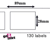 Dymo compatible Labels 89 x 28 mm (99010)