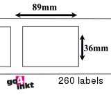 Dymo compatible Labels 89 x 36 mm (99012) (10 st)