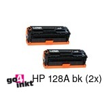 Huismerk HP 128A bk duo pack toner compatible (2 st)