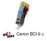 Compatible inkt cartridge BCI-6 c voor Canon, van Go4inkt