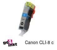 Compatible inkt cartridge CLI-8 c voor Canon, van Go4inkt