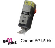 Compatible inkt cartridge PGI-5 bk bk voor Canon, van Go4inkt