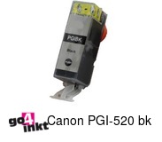 Compatible inkt cartridge PGI-520 bk voor Canon, van Go4inkt