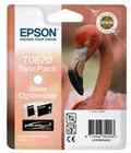 Epson T0870 gloss optimizer inktpatroon origineel