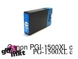 Compatible inkt cartridge PGI-1500XL C voor Canon, van Go4inkt