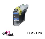 Compatible inkt cartridge LC-121bk, LC121bk voor Brother, van Go4inkt