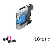 Compatible inkt cartridge LC-121c, LC121c voor Brother, van Go4inkt