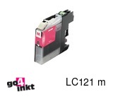 Compatible inkt cartridge LC-121m, LC121m voor Brother, van Go4inkt