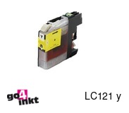 Compatible inkt cartridge LC-121y, LC121y voor Brother, van Go4inkt