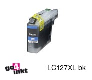 Compatible inkt cartridge LC-127XL bk, LC127XL bk voor Brother, van Go4inkt (LC121-LC123-LC127)