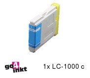 Compatible inkt cartridge LC-1000c, LC1000c voor Brother, van Go4inkt