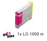 Compatible inkt cartridge LC-1000m, LC1000m voor Brother, van Go4inkt