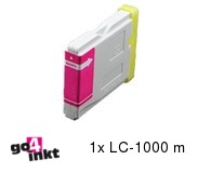 Compatible inkt cartridge LC-1000m, LC1000m voor Brother, van Go4inkt