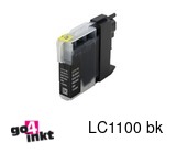Compatible inkt cartridge LC-1100bk, LC1100bk voor Brother, van Go4inkt