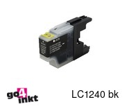 Compatible inkt cartridge LC-1240bk, LC1240bk voor Brother, van Go4inkt