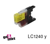 Compatible inkt cartridge LC-1240y, LC1240y voor Brother, van Go4inkt