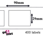 Brother compatible labels 29 x 90 mm (DK-11201) (10 st)