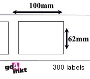 Brother compatible labels 62 x 100 mm (DK-11202) (10 st)