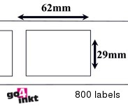 Brother compatible labels 29 x 62 mm (DK-11209) (10 st)