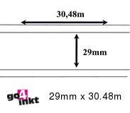 Brother compatible labels 29 mm x 30.48 m (DK-22210) (10 st)