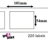 Dymo compatible Labels 101 x 54 mm (99014)