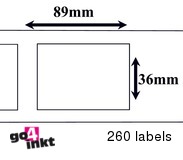 Dymo compatible Labels 89 x 36 mm (99012) (10 st)