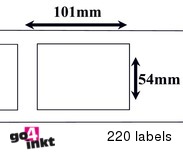 Seiko compatible labels 101 mm x 54 mm(SLP SRL)