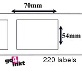 Seiko compatible labels 70 mm x 54 mm (SLP DRL)