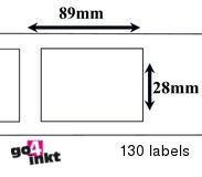 Seiko compatible labels 89 x 28 mm(SLP 2RL) (10 st)