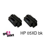 Huismerk HP 05XD bk, CE505XD Duo Pack toner Compatible (2x)