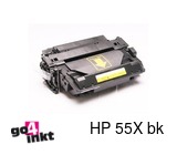 Huismerk HP 55X bk, CE255X BK Compatible