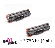 Huismerk HP 78A bk, CE278A Duo Pack toner compatible (2x)
