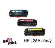 Huismerk HP 126a Multipack, CF341A toners compatible c/m/y (3 st.)