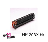 Huismerk HP 203X, CF540X bk toner compatible