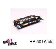 Huismerk HP 501A bk, Q6470A toner remanufactured