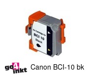 Compatible inkt cartridge BCI-10 bk voor Canon, van Go4inkt