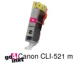 Compatible inkt cartridge CLI-521 m voor Canon, van Go4inkt