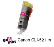 Compatible inkt cartridge CLI-521 m voor Canon, van Go4inkt