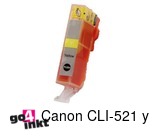Compatible inkt cartridge CLI-521 y voor Canon, van Go4inkt