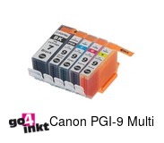 Compatible inkt cartridge PGI-9 Multipack pbk/c/m/y/gy voor Canon, van Go4inkt