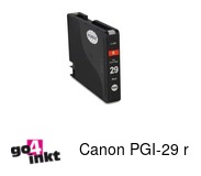 Compatible inkt cartridge PGI-29 r voor Canon, van Go4inkt
