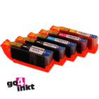 Compatible inkt cartridge PGI-580XXL, CLI-581XXL bk/c/m/y/pbk voor Canon, van Go4inkt (5 st)