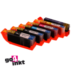 Compatible inkt cartridge PGI-580XXL, CLI-581XXL bk/pbk/c/m/y/pb voor Canon, van Go4inkt (6 st)