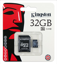 Kingston SD32GB MicroSDHC Class 4 + adapter (SDC4/32GB)
