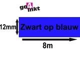 Lettertape MK-531 12mm Zwart-Blauw Huismerk