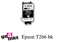 Epson T266 bk inktpatroon compatible