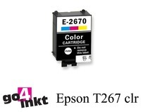 Epson T267 clr inktpatroon compatible